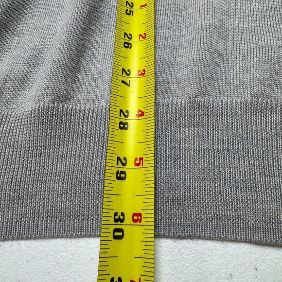 Jos A Bank Sweater Mens XXL Gray Wool Business Casual Outdoor Office Preppy Camp - Picture 11 of 12
